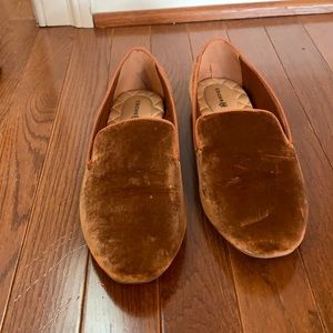 Birdies The Starling loafer in Copper Velvet
